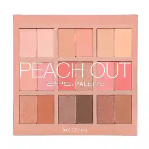 Paleta De Sombras Bys Peach Out 18 Tonos