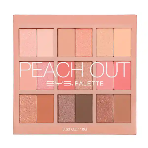 Paleta De Sombras Bys Peach Out 18 Tonos