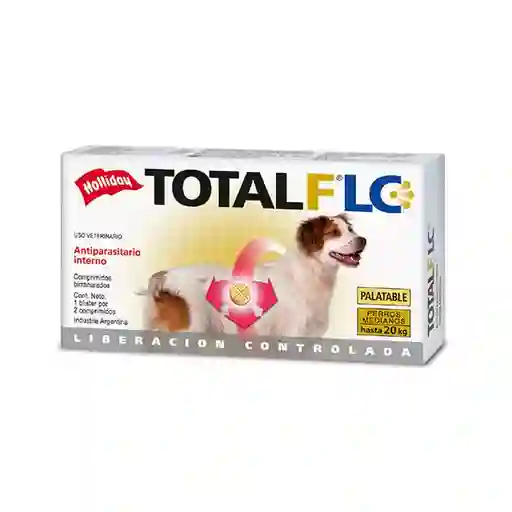 Antiparasitario Total Flc Perros Medianos Hasta 20 Kg