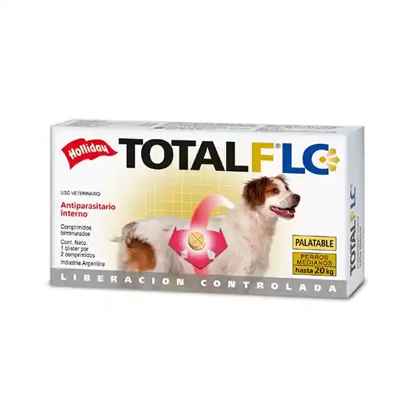 Antiparasitario Total Flc Perros Medianos Hasta 20 Kg