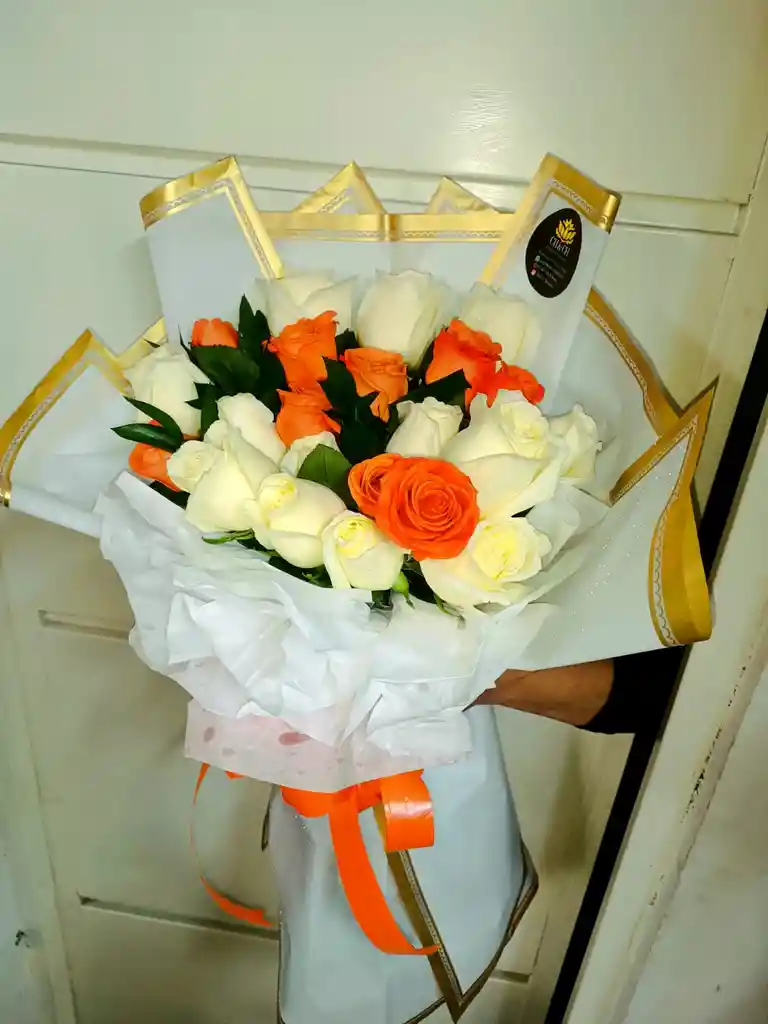 White And Orange