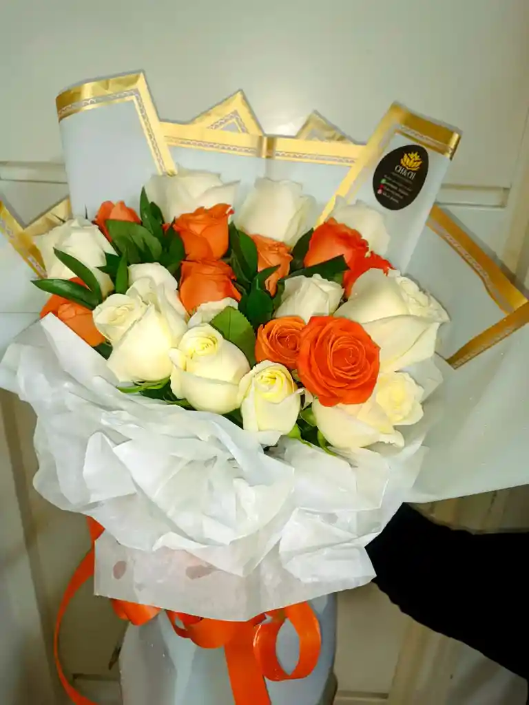 White And Orange