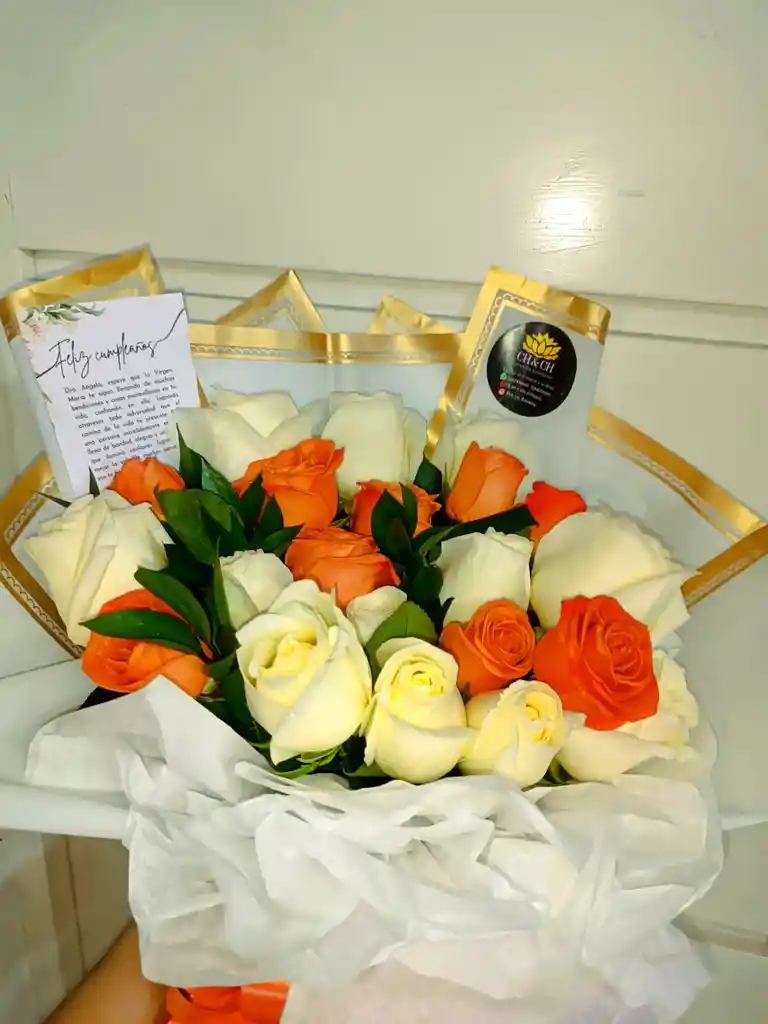 White And Orange