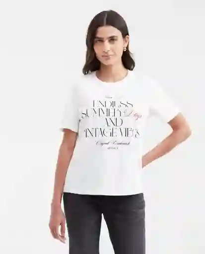 Camiseta Summer Graphic te Crudo Pristino Claro M Chevignon
