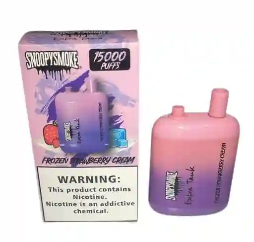 Vape Snoopy 15mil Puffs Fresa Congelada Vaper Vapper Vapeador Cigarrillo Electronico
