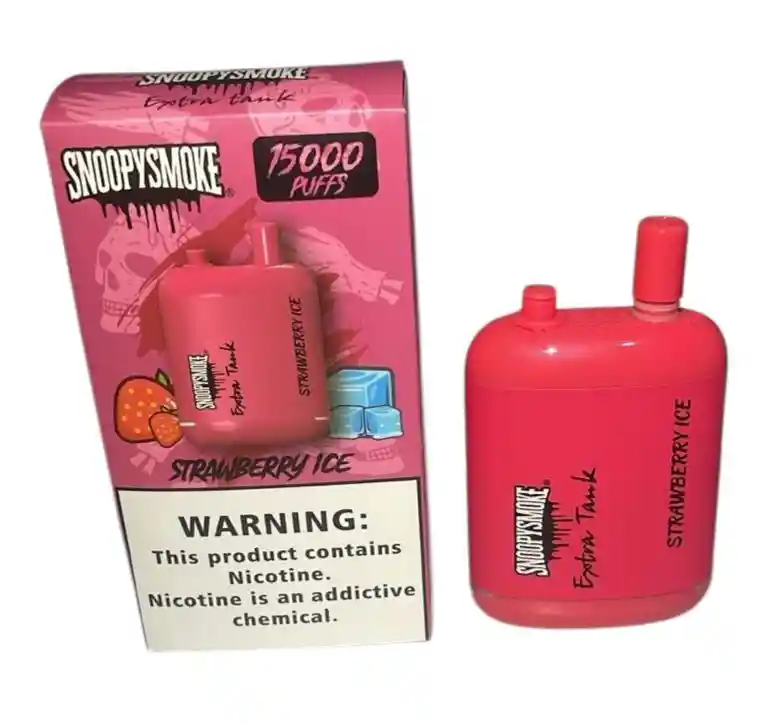 Vape Snoopy 15mil Puffs Fresa Helada Vaper Vapper Vapeador Cigarrillo Electronico