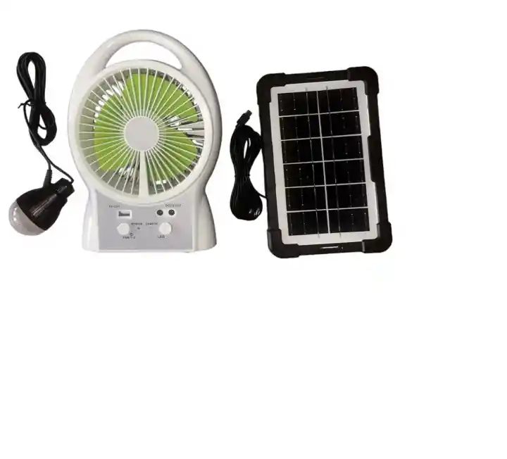 Ventilador Solar Con Parlante Gd8026