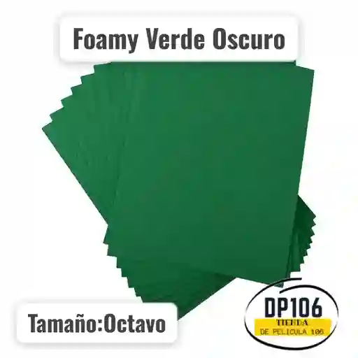 Foami Verde Oscuro 1/8 X 1 Und