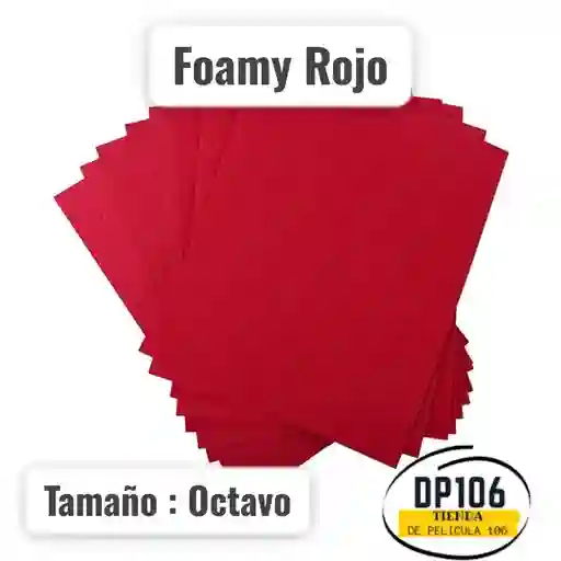 Foami Rojo 1/8 X 1 Und