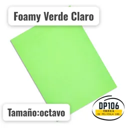 Foami Verde Claro 1/8 X 1 Und