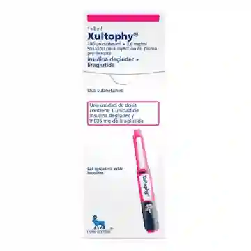 Xultophy 1x 3 Ml Insulina Degludec + Liraglutida
