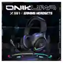 Diadema Auricular Gamer X31 Con Luz Rgb + Soporte Onikuma
