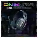 Diadema Auricular Gamer X12 Con Luz Rgb + Soporte Onikuma