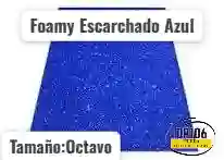 Foami Escarchado Azul Oscuro 1/8 X 1 Und