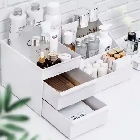 Organizador Exhibidor De Maquillaje Plastico Con Cajones