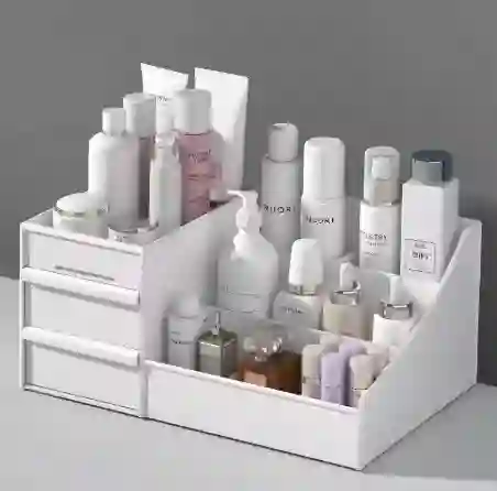 Organizador Exhibidor De Maquillaje Plastico Con Cajones