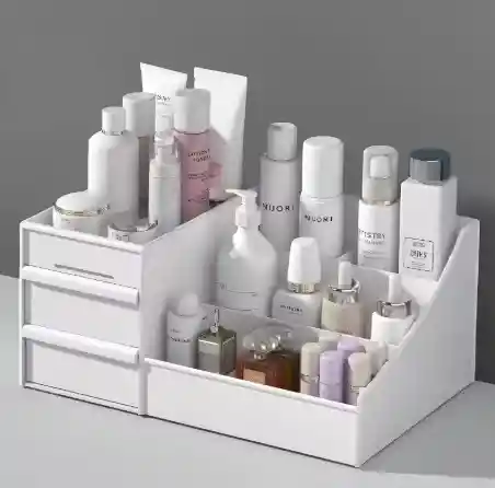 Organizador Exhibidor De Maquillaje Plastico Con Cajones