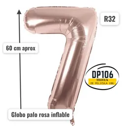 Globo De Numero Palorosa # 7 Tamaño R32