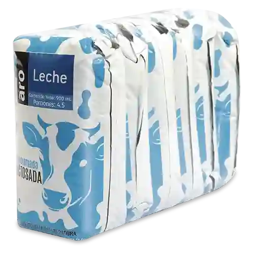 Paca Leche Uat Uht Semidescremada Deslactosada Aro 900mlx6u