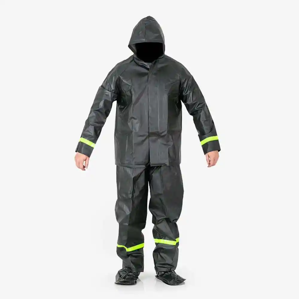 Impermeable Moto Zapatones + 2pz Talla M Pvc Expertplus