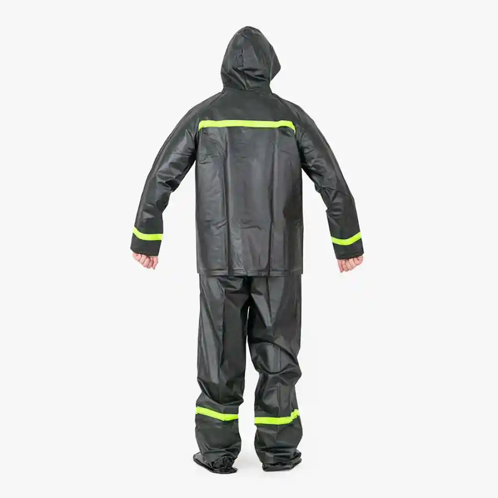Impermeable Moto Zapatones + 2pz Talla M Pvc Expertplus