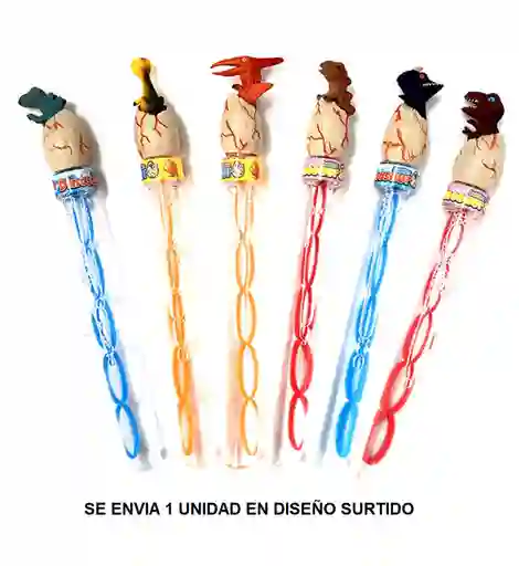 Burbujero Grande 33 Cm Dinosaurio Diseños Surtidos