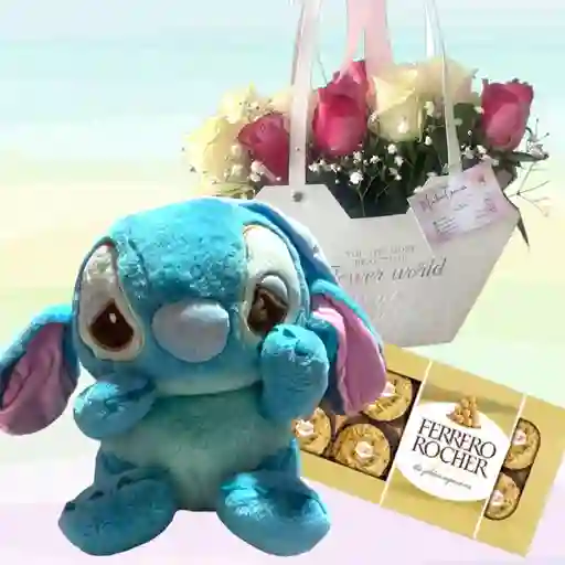 Flores Rosas X24 Y Stitch Somnoliento