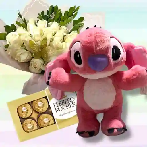 Flores Rosas X24 Y Stitch Pancita