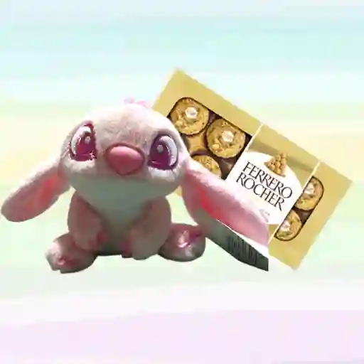 Peluche Stitch Rosa Llavero