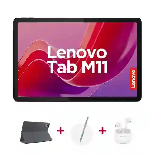 Lenovo Tab M11 Tb330fu Wifi 8gb / 128gb, 11", Con Lapiz Pen Plus Y Folio + Audifonos Lenovo E310
