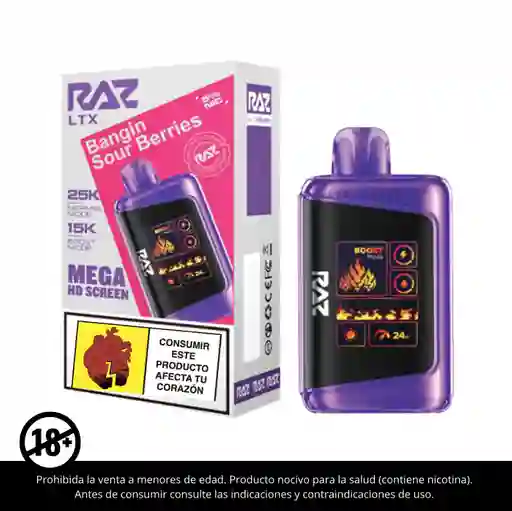 Vape Raz Bangin Sour Berries 25.000 Puffs
