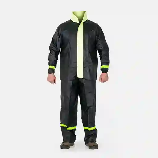 Impermeable Moto Siliconado 2pz Talla Xl Pvc