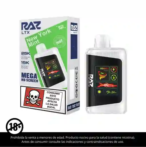 Vape Raz New York Mint 25.000 Puffs