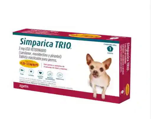 Simparica Trio 1.25 - 2.5 Kg