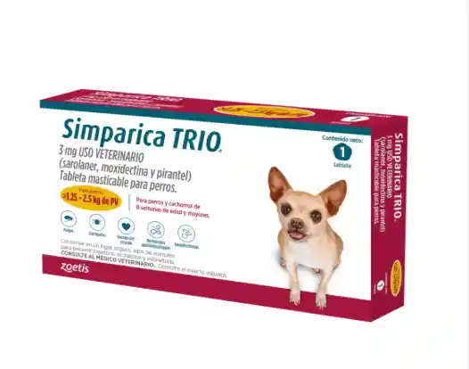 Simparica Trio 1.25 - 2.5 Kg
