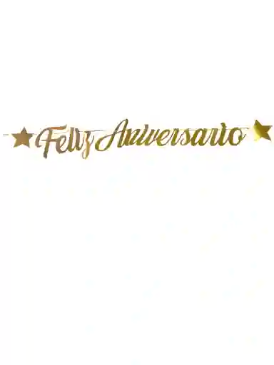 Banderín Guirnalda Fiesta Feliz Aniversario