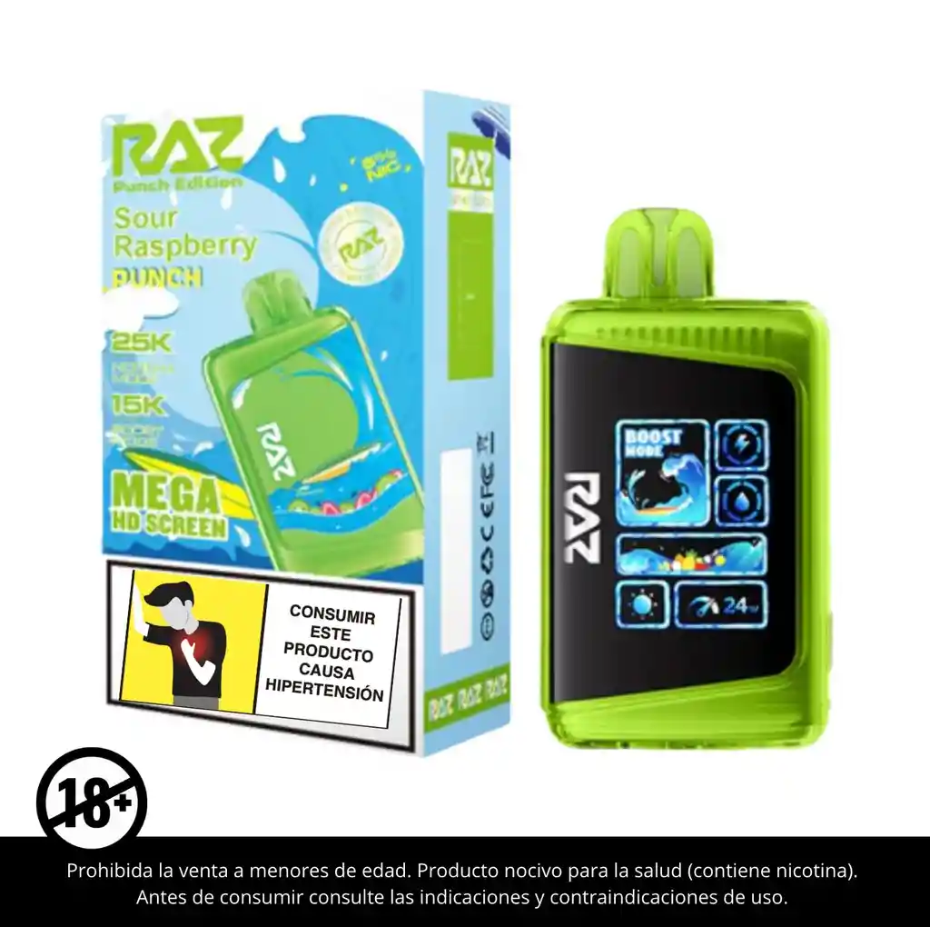 Vape Raz Sour Raspberry Punch 25.000 Puffs
