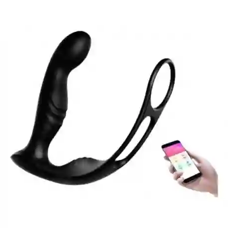 Estimulador De Próstata Con Anillo Doble Y App