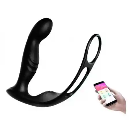 Estimulador De Próstata Con Anillo Doble Y App