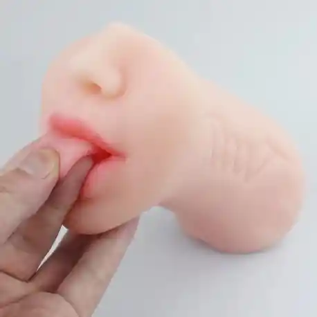 Masturbador Masculino Realista 3 En 1 Vagina Boca Y Ano