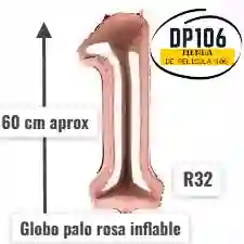 Globo De Numero Palorosa # 1 Tamaño R32