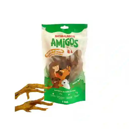 Amigos Patas De Pollo Natural Y Deshidratadas Para Perros 5 Und