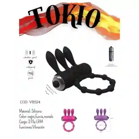 Anillo Vibrador Tokio Triple Estimulacion