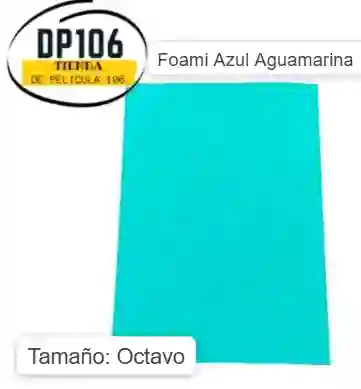 Foami Azul Aguamarina 1/8 X 1 Und