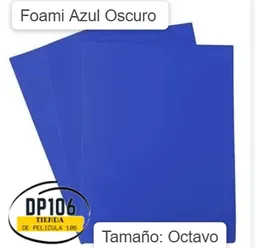 Foami Azul Oscuro 1/8 X 1 Und