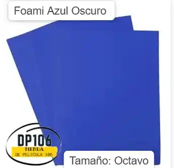 Foami Azul Oscuro 1/8 X 1 Und