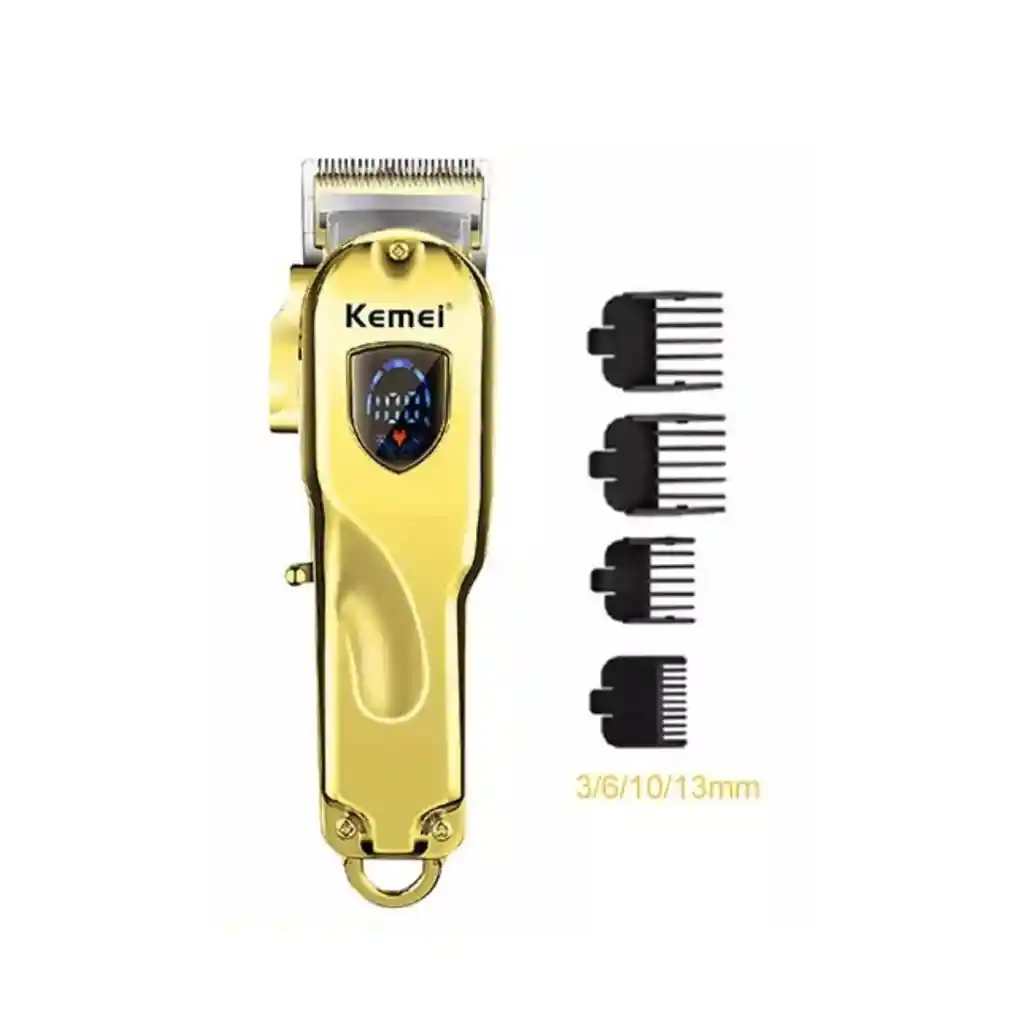 Maquina Peluquera Profesional Kemei Km-max-2010 Dorado