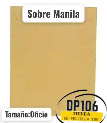 Sobre De Manila Oficio X 5 Und