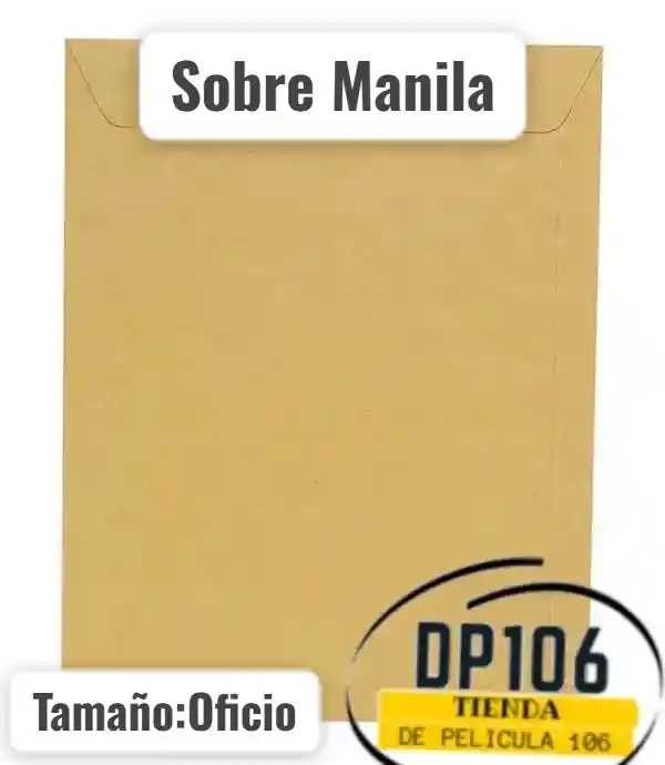 Sobre De Manila Oficio X 5 Und