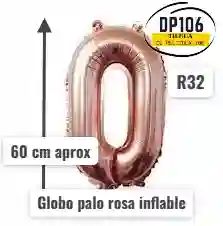 Globo De Numero Palorosa # 0 Tamaño R32